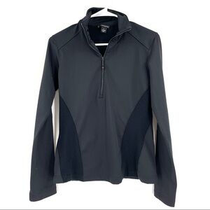 Victorinox Swiss Army Black Fitted Zip Workout Water Repellent Sleek Jacket